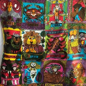 Zodiac Gentex VINTAGE Rare scarf